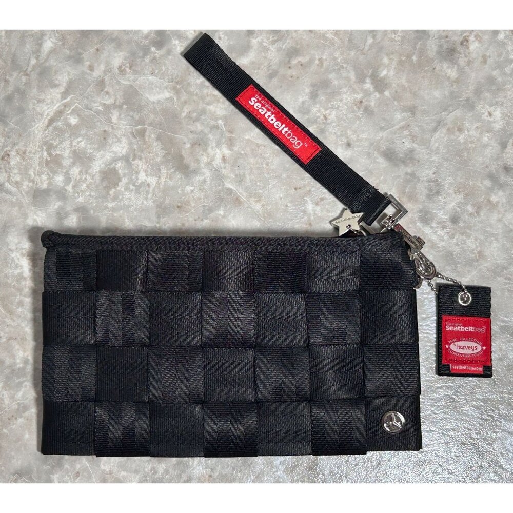 Harvey’s Seatbelt Bag Limited Edition Mercedes Benz Wristlet Bag in Black